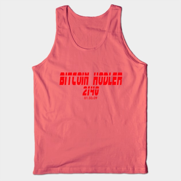 Bitcoin Hodler 2140 Tank Top by CryptoDeity